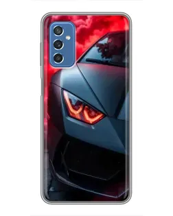Чехол для Samsung Galaxy M52 с картинкой «Lamborghini красное сияние»