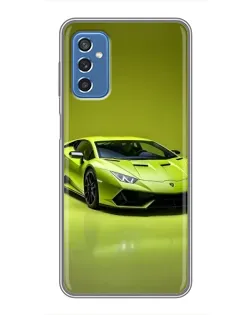 Чехол для Samsung Galaxy M52 с картинкой «Салатовый Lamborghini Huracan»