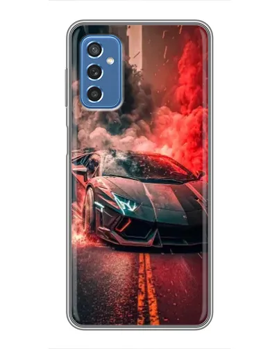 Чехол для Samsung Galaxy M52 с картинкой «Lamborghini красный дым» Чехол для Samsung Galaxy M52 с картинкой «Lamborghini красный дым»