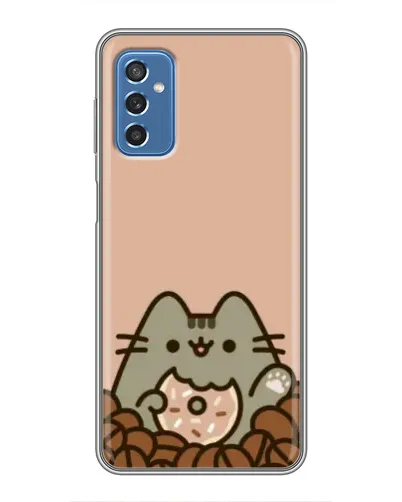 Чохол для Samsung Galaxy M52 з картинкою «Кавовий Пушин»