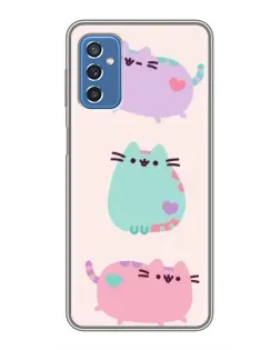 Чохол для Samsung Galaxy M52 з картинкою «Pusheen тріо» Чохол для Samsung Galaxy M52 з картинкою «Pusheen тріо»