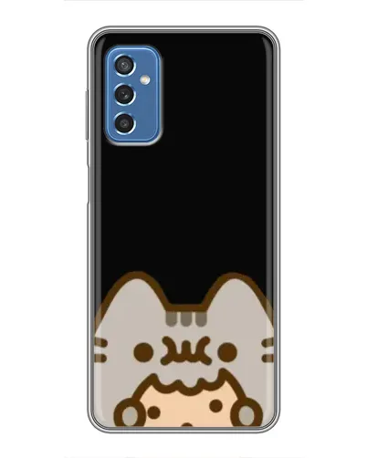 Чохол для Samsung Galaxy M52 з картинкою «Пушин на чорному»