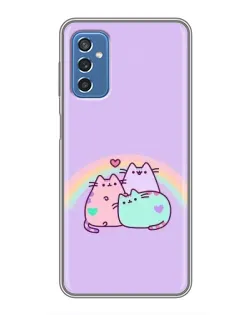 Чохол для Samsung Galaxy M52 з картинкою «Веселкові Пушини»