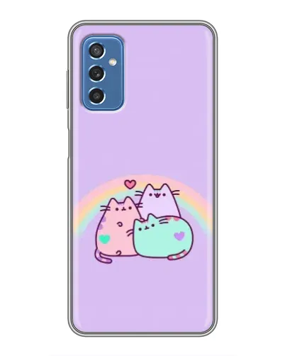 Чохол для Samsung Galaxy M52 з картинкою «Веселкові Пушини»