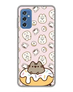 Чохол для Samsung Galaxy M52 з картинкою «Пушин на пончику»