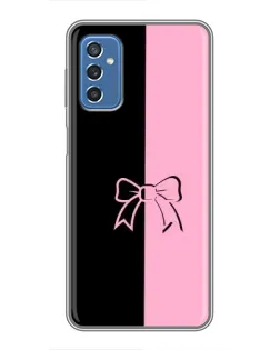 Чехол для Samsung Galaxy M52 с картинкой «Половинки банта»