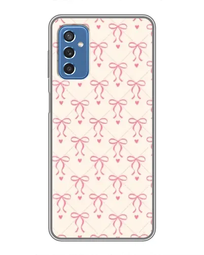 Чехол для Samsung Galaxy M52 с картинкой «Розовые бантики Coquette»