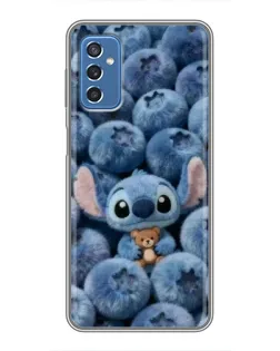 Чехол для Samsung Galaxy M52 с картинкой «Стич и голубика» Чехол для Samsung Galaxy M52 с картинкой «Стич и голубика»
