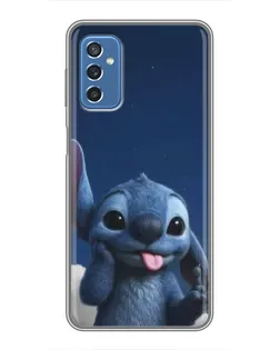 Чехол для Samsung Galaxy M52 с картинкой «Стич в облаках»