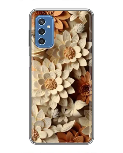 Чехол для Samsung Galaxy M52 с картинкой «Бежевый флористический декор»
