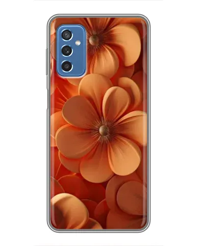 Чехол для Samsung Galaxy M52 с картинкой «Оранжевый макро цветок»