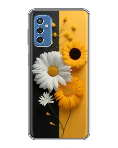 Чехол для Samsung Galaxy M52 с картинкой «Подсолнух и ромашка»