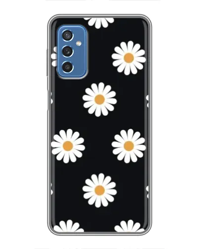 Чохол для Samsung Galaxy M52 з картинкою «Ромашки на чорному» Чохол для Samsung Galaxy M52 з картинкою «Ромашки на чорному»