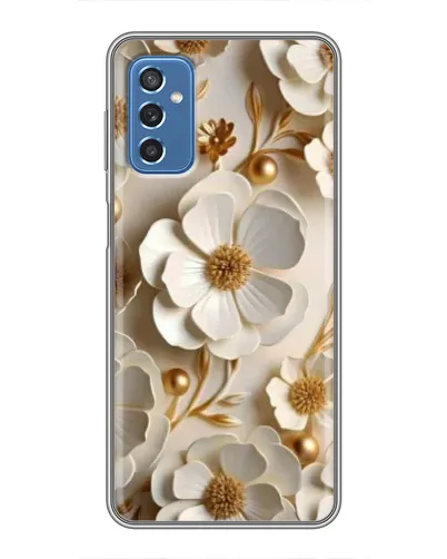 Чехол для Samsung Galaxy M52 с картинкой «Белие бумажние  цвети»