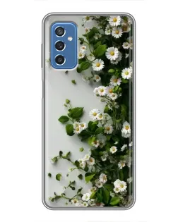 Чехол для Samsung Galaxy M52 с картинкой «Ветка мелких белых цветов» Чехол для Samsung Galaxy M52 с картинкой «Ветка мелких белых цветов»