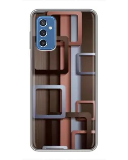 Чехол для Samsung Galaxy M52 с картинкой «Коричневые объемные квадраты» Чехол для Samsung Galaxy M52 с картинкой «Коричневые объемные квадраты»