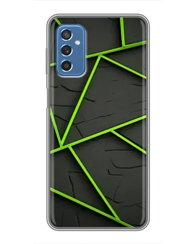 Чехол для Samsung Galaxy M52 с картинкой «Зеленые геометрические линии» Чехол для Samsung Galaxy M52 с картинкой «Зеленые геометрические линии»