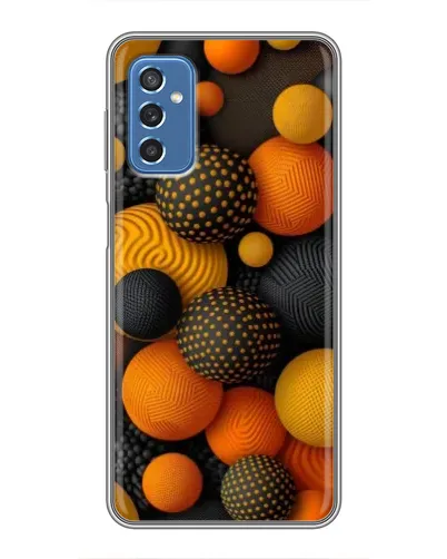 Чехол для Samsung Galaxy M52 с картинкой «Объемные оранжевые сферы» Чехол для Samsung Galaxy M52 с картинкой «Объемные оранжевые сферы»