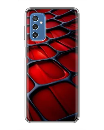 Чехол для Samsung Galaxy M52 с картинкой «Красная глянцевая сетка» Чехол для Samsung Galaxy M52 с картинкой «Красная глянцевая сетка»