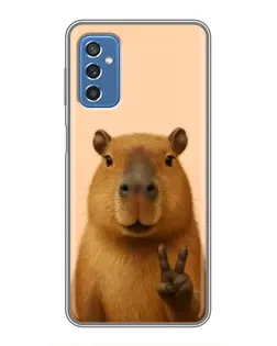 Чохол для Samsung Galaxy M52 з картинкою «Капібара вікторія»
