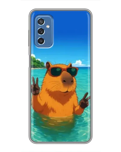 Чохол для Samsung Galaxy M52 з картинкою «Морська капібара»