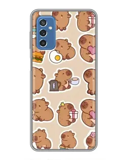 Чохол для Samsung Galaxy M52 з картинкою «Капібари паттерн»