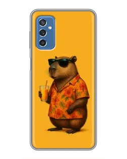 Чохол для Samsung Galaxy M52 з картинкою «Капібара на відпочинку»