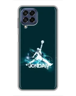 Чехол для Samsung Galaxy M53 (5G) (M536B) с картинкой «Jordan Blue Fire»
