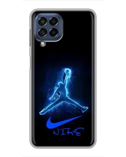 Чехол для Samsung Galaxy M53 (5G) (M536B) с картинкой «Jordan Neon Blue»