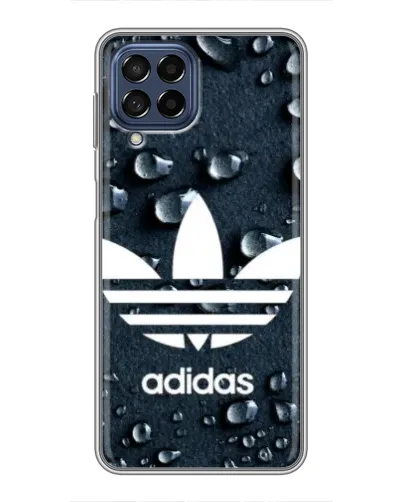 Чехол для Samsung Galaxy M53 (5G) (M536B) с картинкой «Adidas Trefoil Blue»