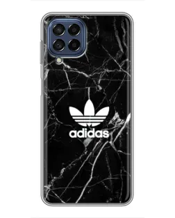 Чехол для Samsung Galaxy M53 (5G) (M536B) с картинкой «Белый мрамор Adidas»