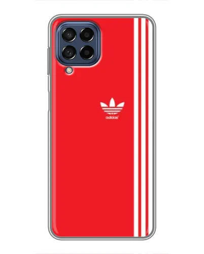 Чехол для Samsung Galaxy M53 (5G) (M536B) с картинкой «Красный минимализм Adidas»
