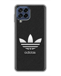 Чехол для Samsung Galaxy M53 (5G) (M536B) с картинкой «Adidas Карбоновая текстура»