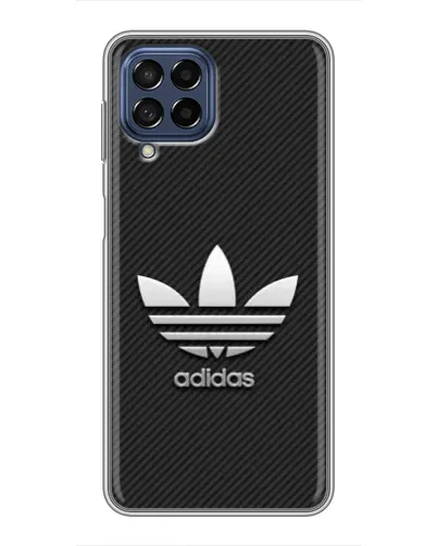 Чехол для Samsung Galaxy M53 (5G) (M536B) с картинкой «Adidas Карбоновая текстура»