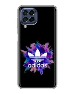 Чехол для Samsung Galaxy M53 (5G) (M536B) с картинкой «Взрыв красок Adidas»