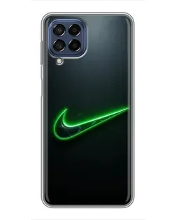 Чехол для Samsung Galaxy M53 (5G) (M536B) с картинкой «Неоновый контур Nike»
