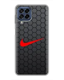 Чехол для Samsung Galaxy M53 (5G) (M536B) с картинкой «Nike — карбоновая сетка» Чехол для Samsung Galaxy M53 (5G) (M536B) с картинкой «Nike — карбоновая сетка»
