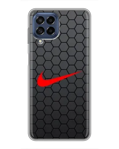 Чехол для Samsung Galaxy M53 (5G) (M536B) с картинкой «Nike — карбоновая сетка»