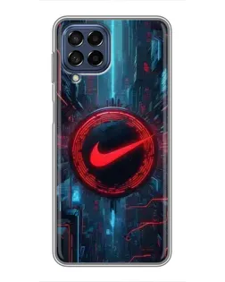 Чехол для Samsung Galaxy M53 (5G) (M536B) с картинкой «Техногенный стиль Nike»