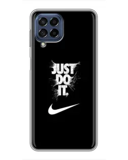 Чехол для Samsung Galaxy M53 (5G) (M536B) с картинкой «Текстовый принт Nike»