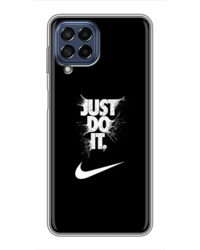 Чехол для Samsung Galaxy M53 (5G) (M536B) с картинкой «Текстовый принт Nike»