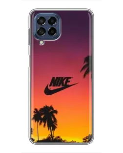 Чехол для Samsung Galaxy M53 (5G) (M536B) с картинкой «Nike на закате солнца»