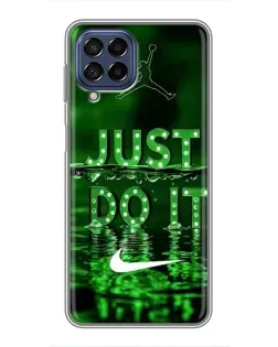 Чехол для Samsung Galaxy M53 (5G) (M536B) с картинкой «Зеленый неоновый Nike»