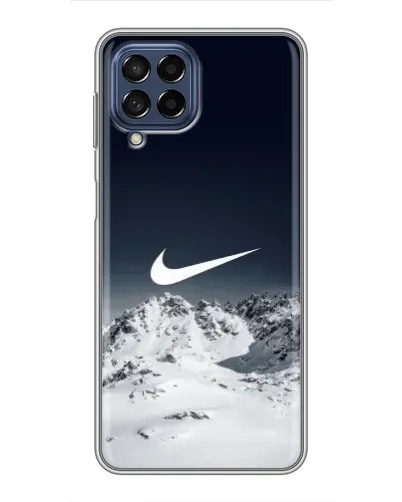 Чехол для Samsung Galaxy M53 (5G) (M536B) с картинкой «Nike — зимние горы»