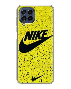 Чехол для Samsung Galaxy M53 (5G) (M536B) с картинкой «Желтый текстурный Nike»