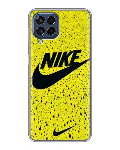 Чехол для Samsung Galaxy M53 (5G) (M536B) с картинкой «Желтый текстурный Nike»