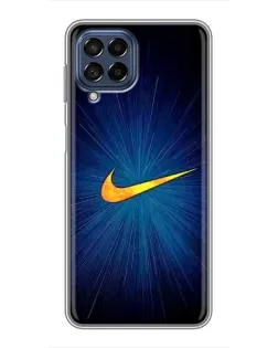 Чохол для Samsung Galaxy M53 (5G) (M536B) з картинкою «Синій пульс Nike»
