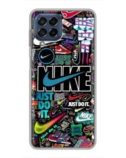 Чохол для Samsung Galaxy M53 (5G) (M536B) з картинкою «Яскравий колаж Nike»