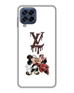 Чехол для Samsung Galaxy M53 (5G) (M536B) с картинкой «LV и Микки Маус»