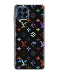 Чехол для Samsung Galaxy M53 (5G) (M536B) с картинкой «Цветная монограмма LV»